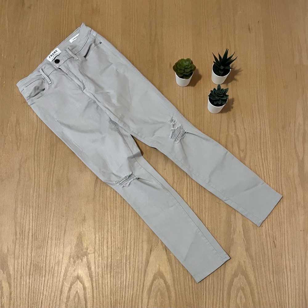 FRAME Le High Skinny Distressed Jeans - Picture 2 of 11